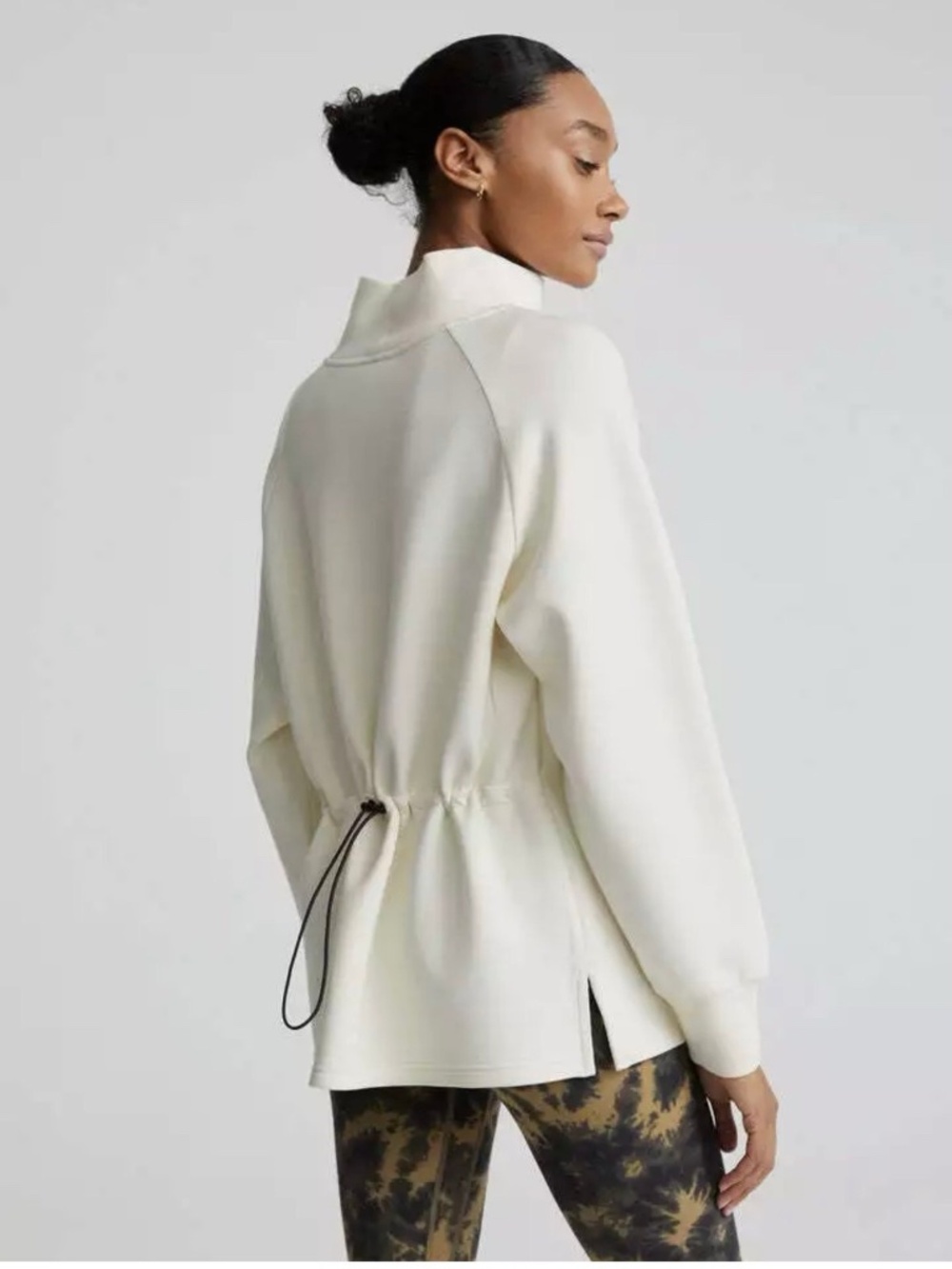 Varley Arcola Mock Neck Pullover Sweatshirt L